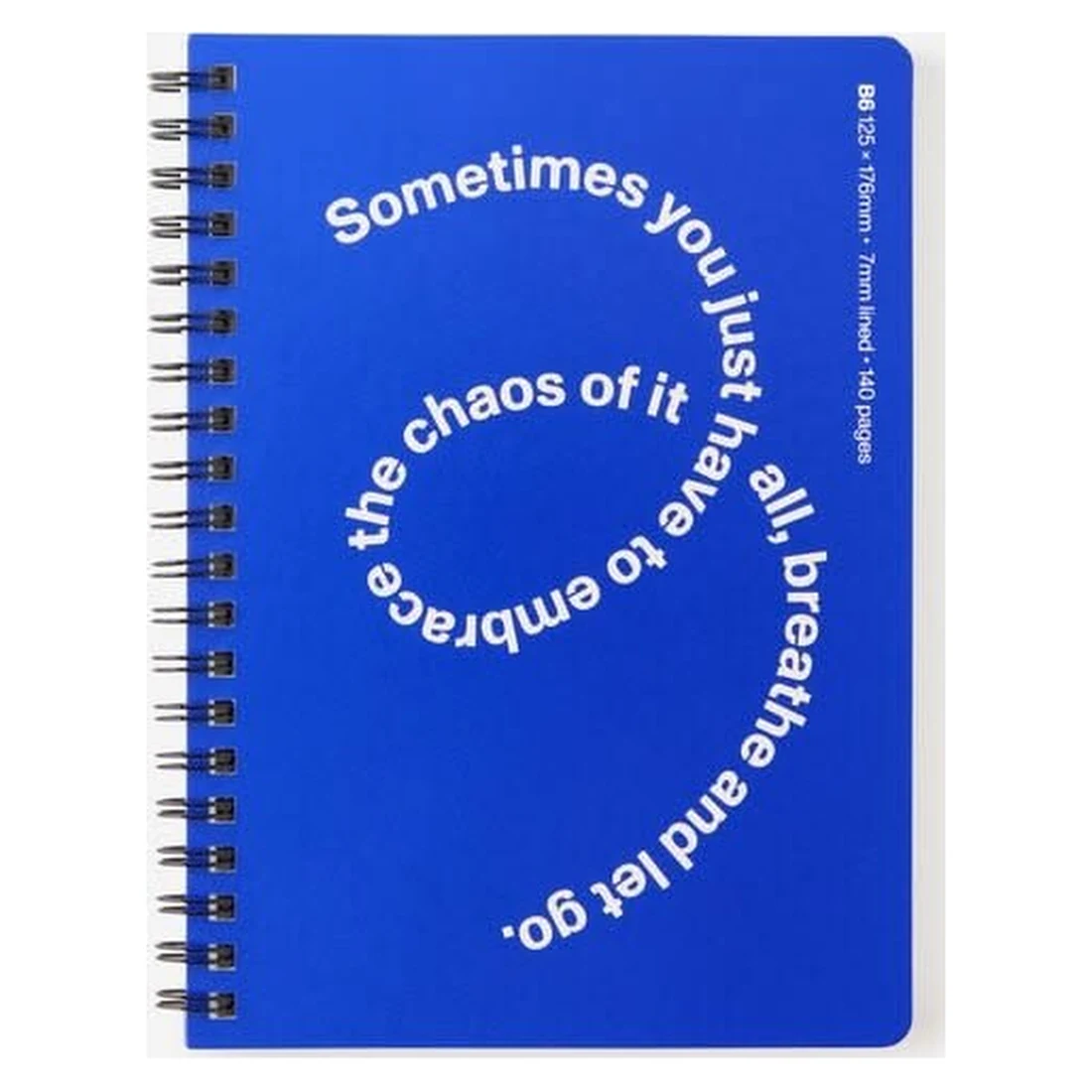 Blue Spiral Notepad