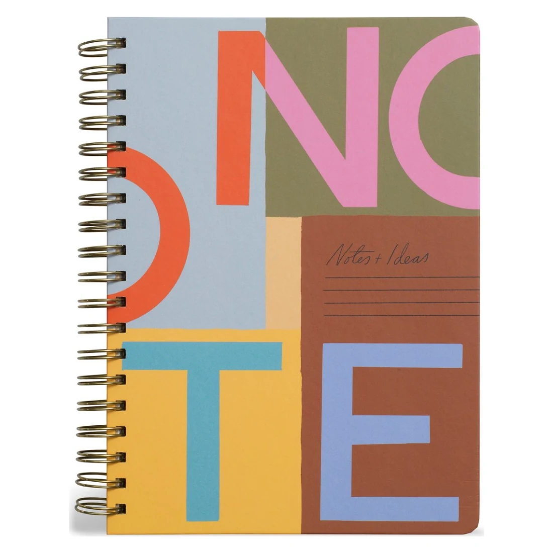 Block Letters Note Notebook