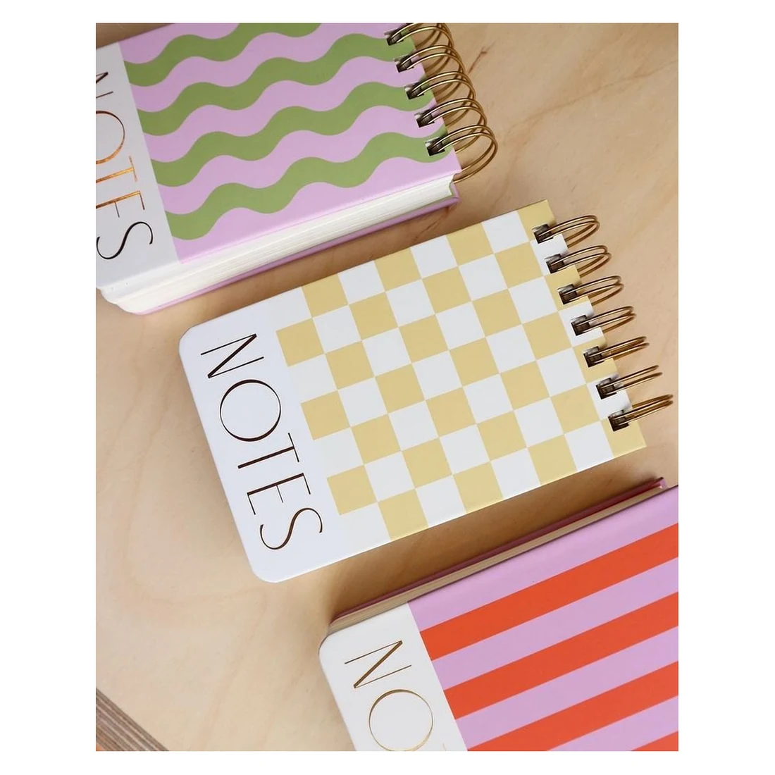 Notes Pattern Notebook Set