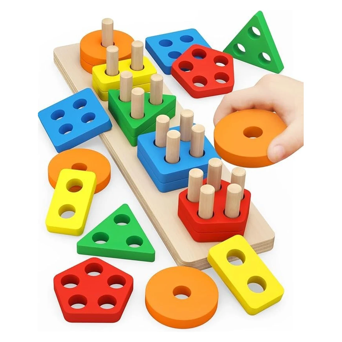 Wooden Shape Sorting Board